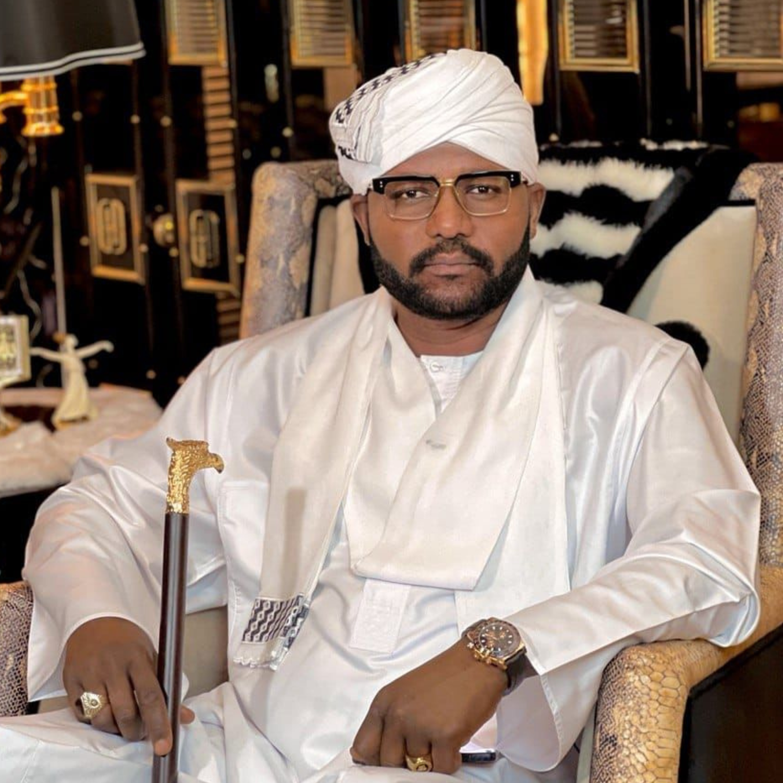 His Highness Sultan Ahmed Ali Dinar during an official engagement