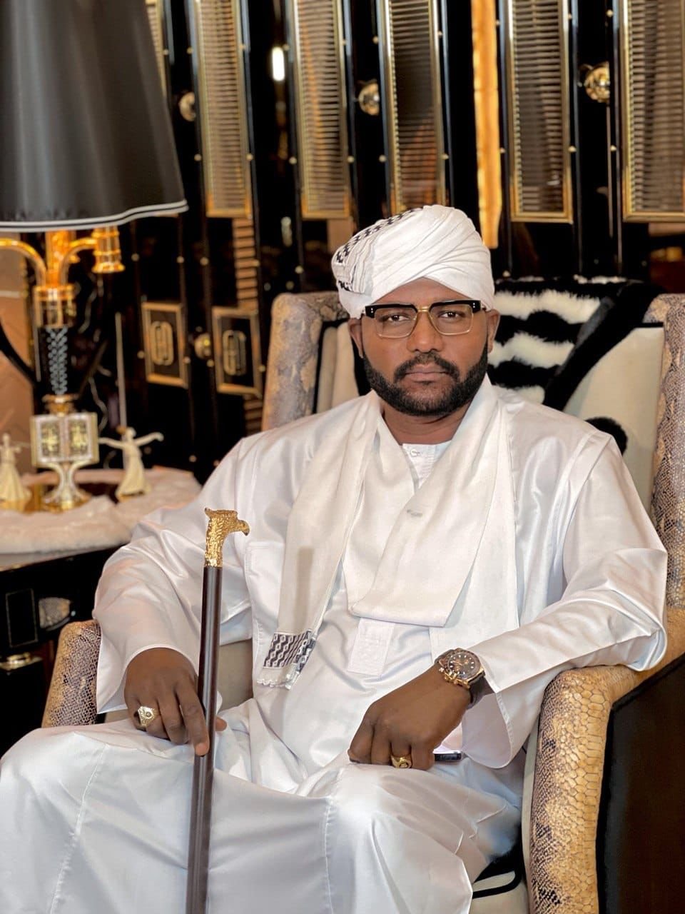 His Highness Sultan Ahmed Ali Dinar during an official engagement